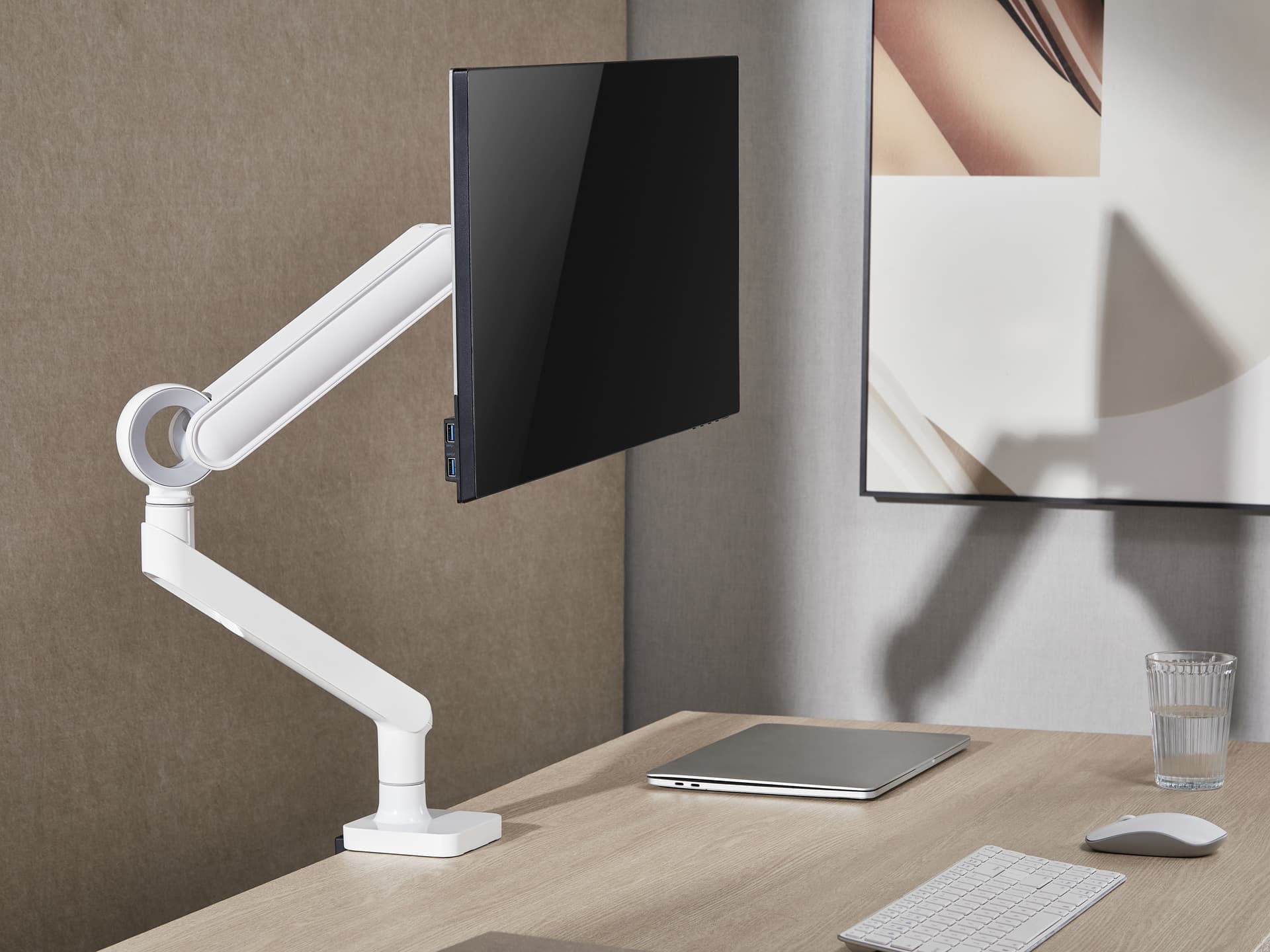 Equip Suporte de montagem de secretária para monitor Premium 17“-35”, branco — miniatura 9