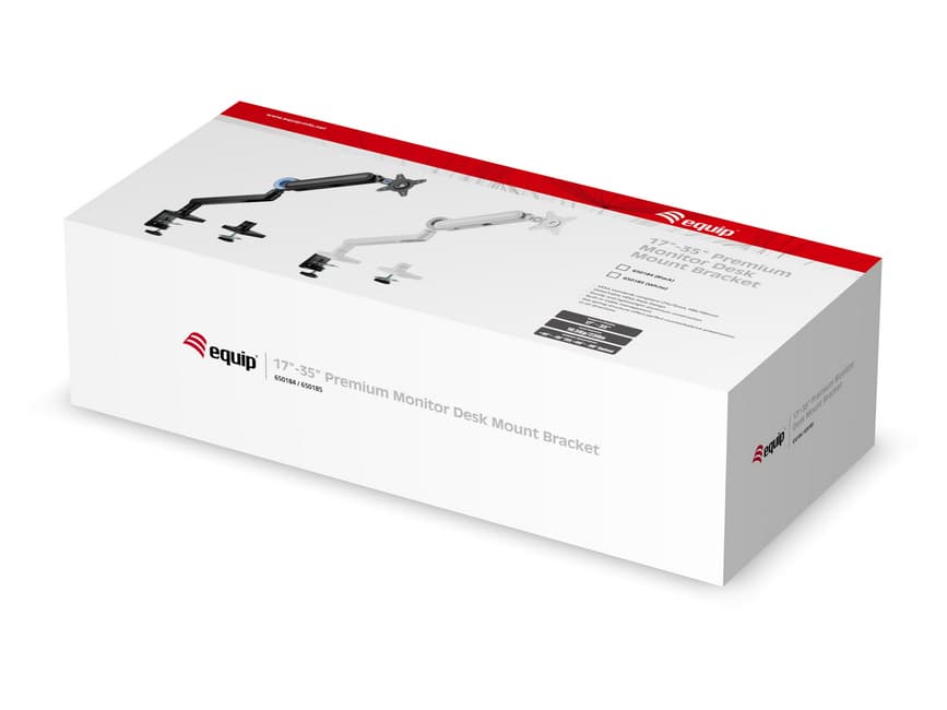 Equip Suporte de montagem de secretária para monitor Premium 17“-35”, branco — miniatura 10