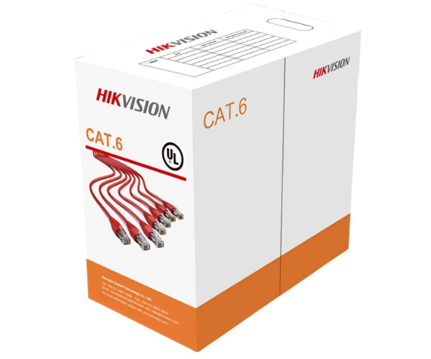 Hikvision DS-1LN6-UU 305 m Cabo de Rede CAT6 UTP (Cobre Sólido, 0,565 mm, CM), miniatura 2