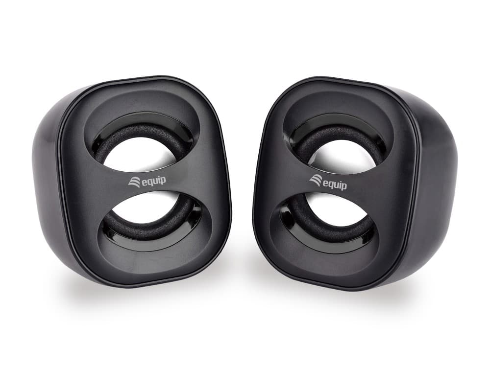 EQUIP LIFE MINI COLUNAS USB 6W SPEAKER PRETO, miniatura 1