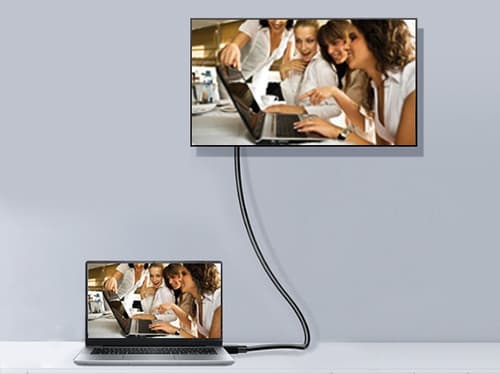 EQUIP CABO DISPLAY PORT 1.4 M/M 2.0M WITH LATCH PRETO — miniatura 5
