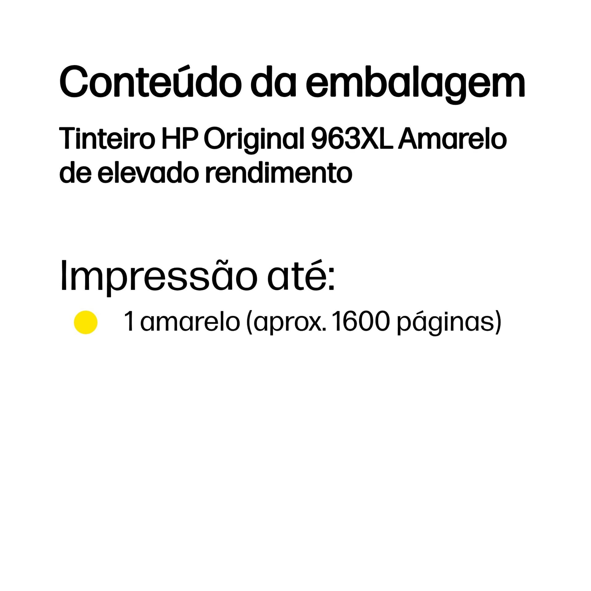 HP Tinteiro Original 963XL Amarelo de elevado rendimento — miniatura 3
