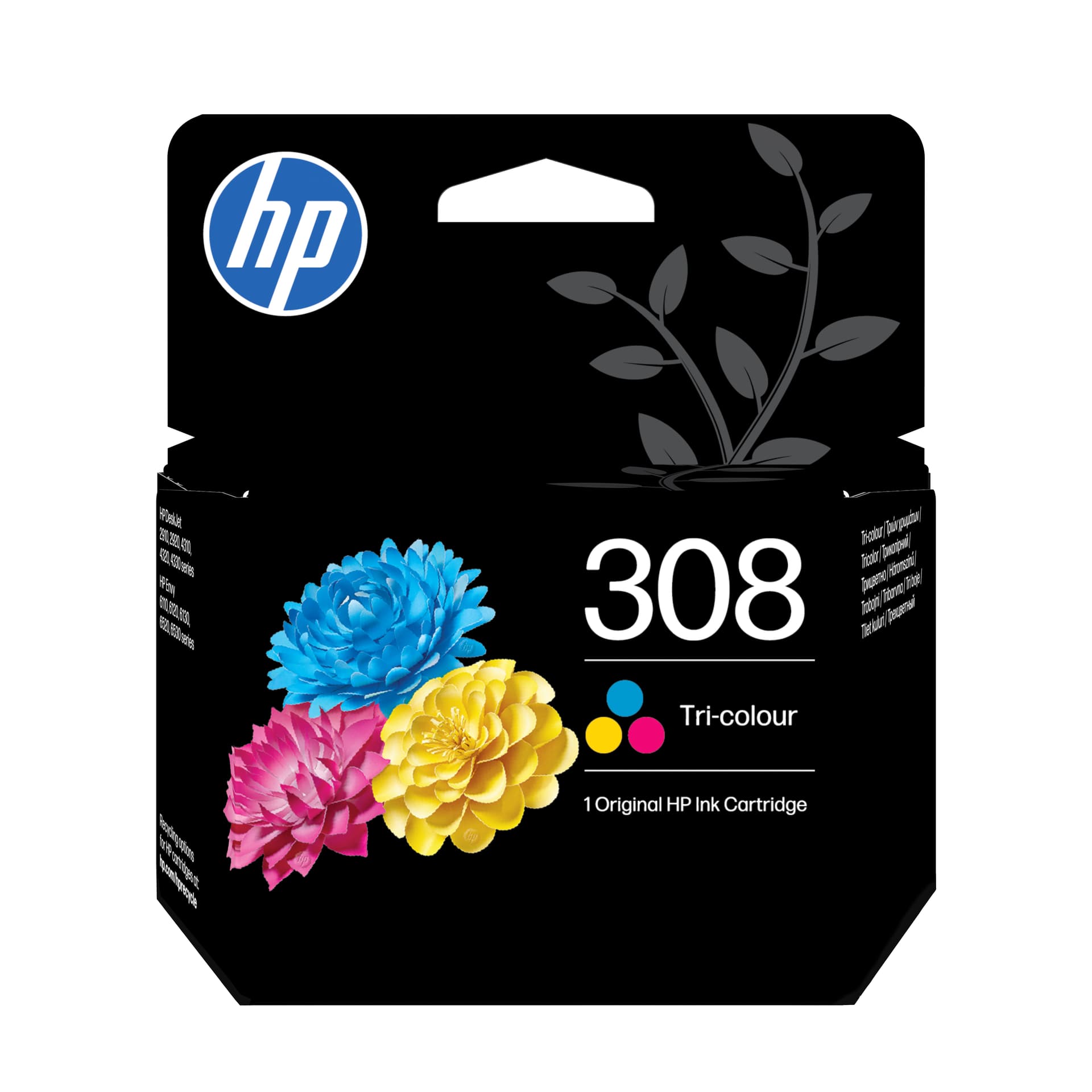 HP Tinteiro 308 Original Tricolor, miniatura 1