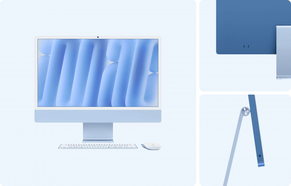 Apple iMac 24P Retina 4.5K display: Apple M6 12C CPU/12C GPU, 16GB, 256GB SSD - Blue, miniatura 1