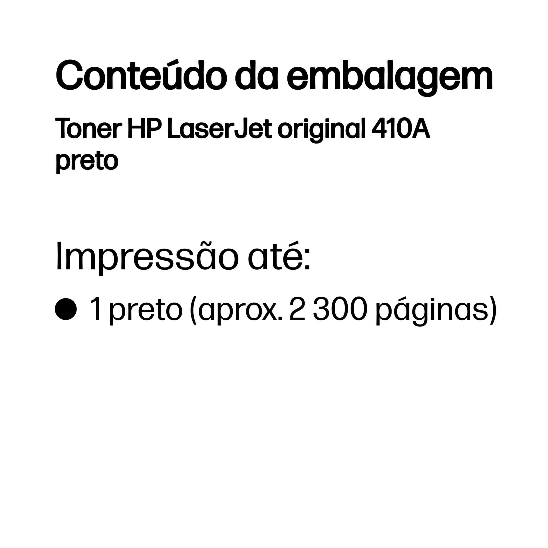 HP Toner LaserJet original 410A preto — miniatura 3