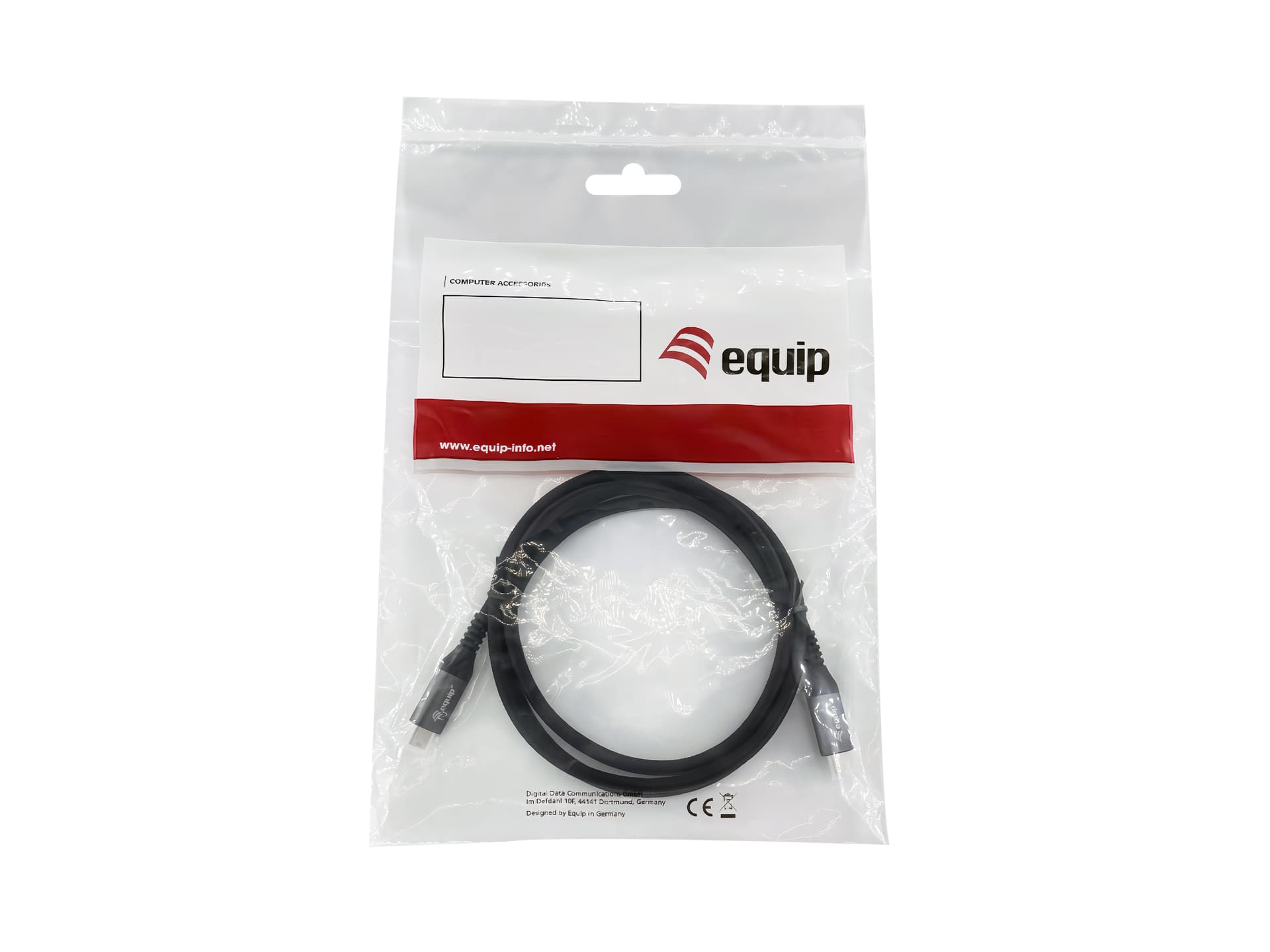 Equip 128383 Cabo USB 4 Gen 3 C para C, M/M, 2,0 m, PD3.1 240 W, 8K/60 Hz, 40 Gbps, preto — miniatura 7