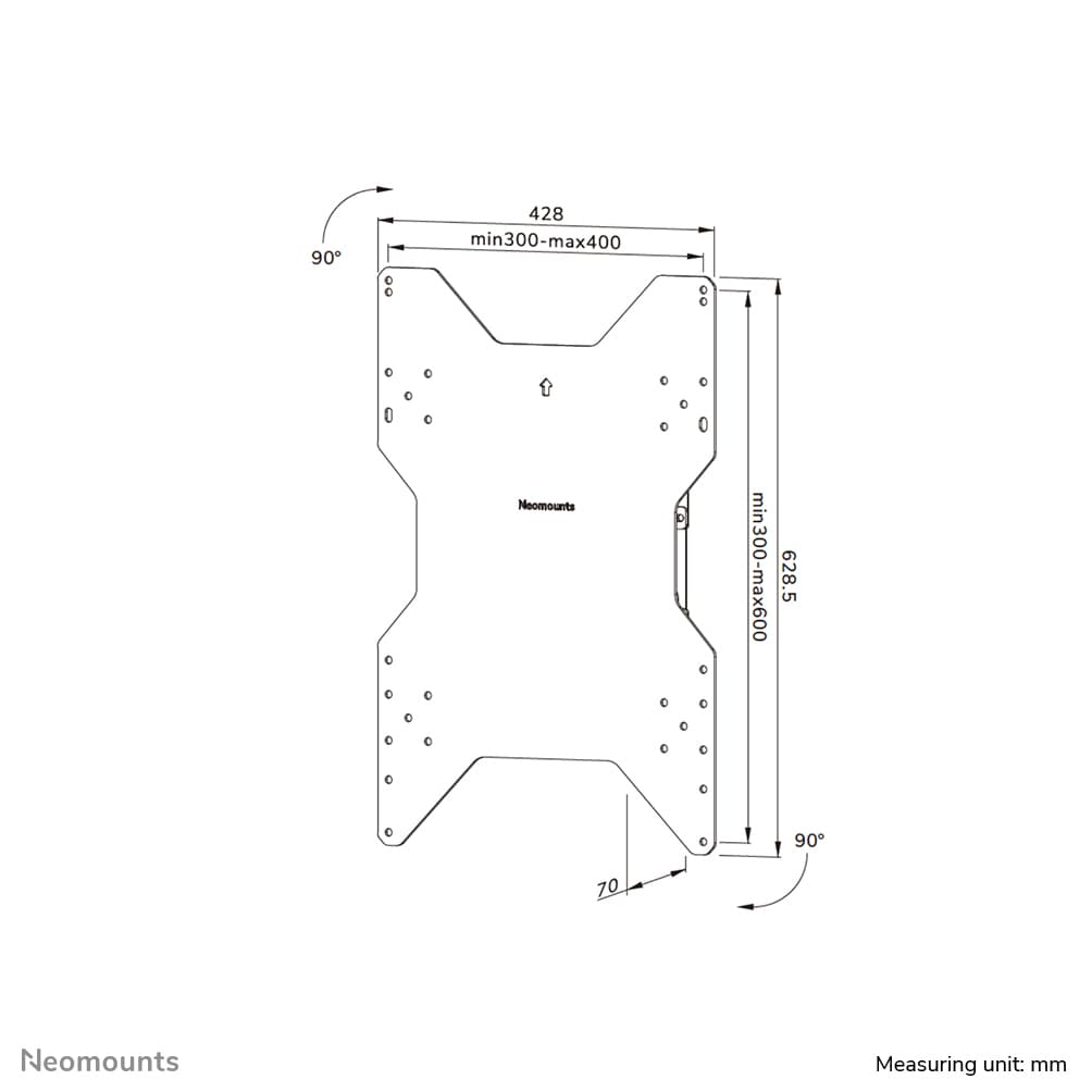 Neomounts FLAT SCREEN WALL MOUNT — miniatura 16