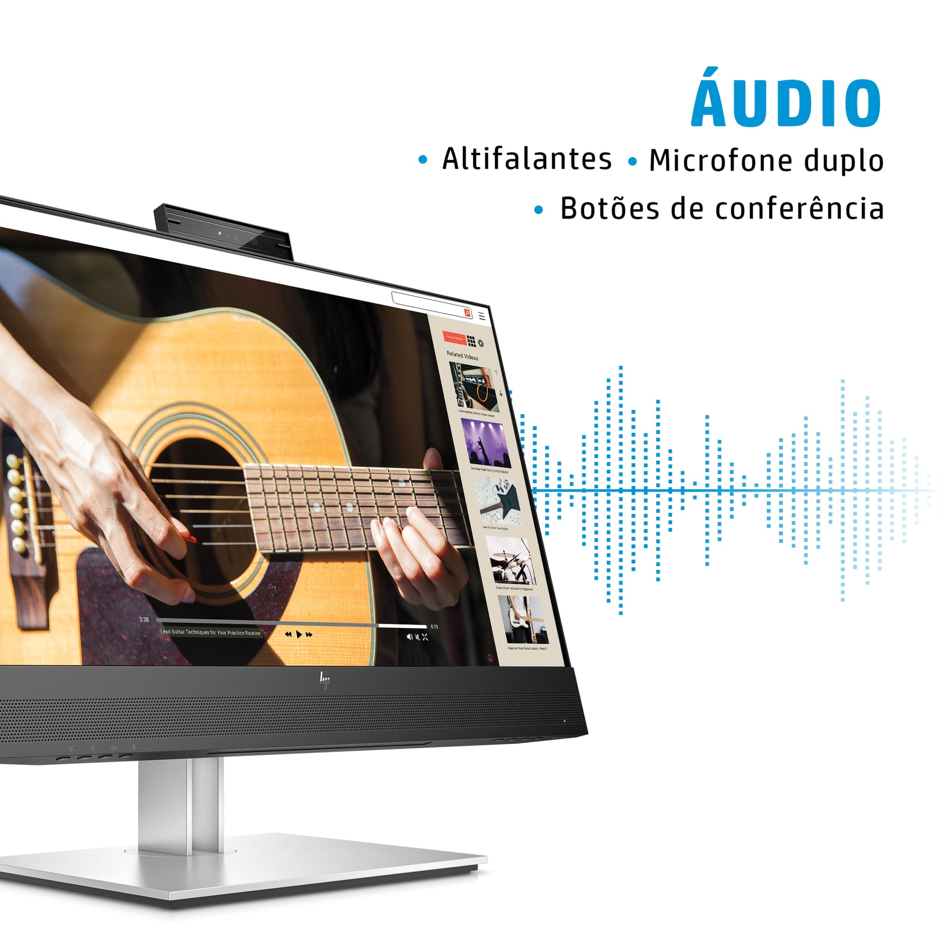 HP Monitor FHD E24mv G4 para videoconferência — miniatura 11