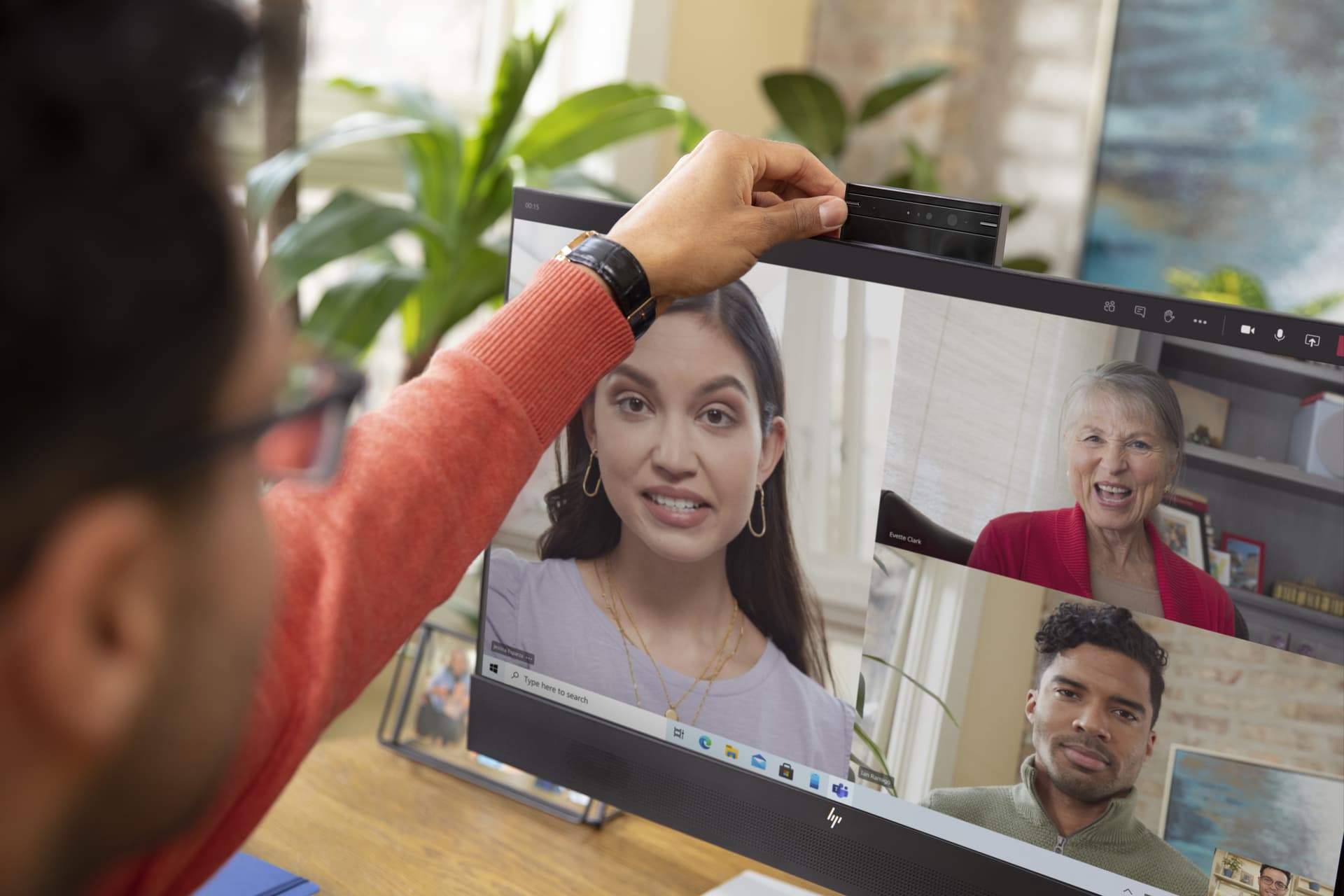 HP Monitor FHD E24mv G4 para videoconferência — miniatura 12