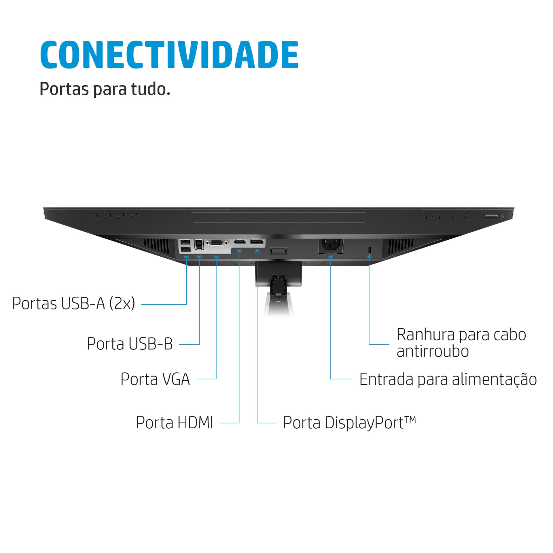 HP Monitor FHD E24mv G4 para videoconferência — miniatura 4