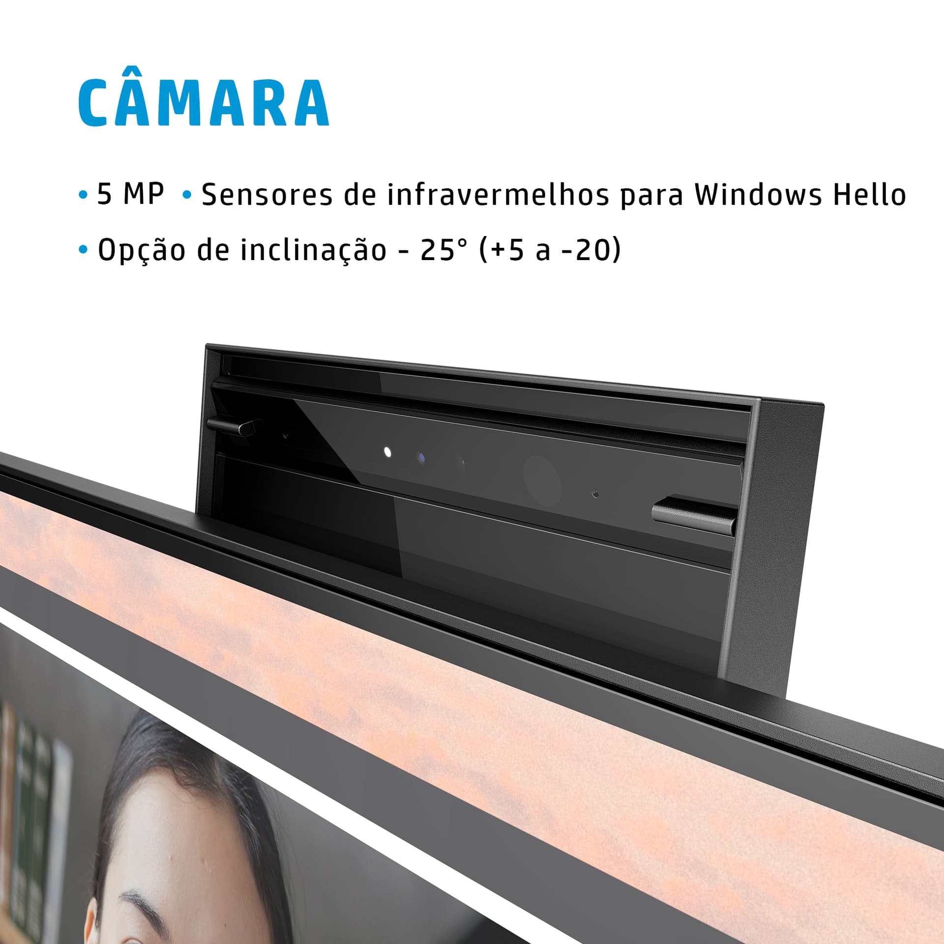 HP Monitor FHD E24mv G4 para videoconferência — miniatura 10