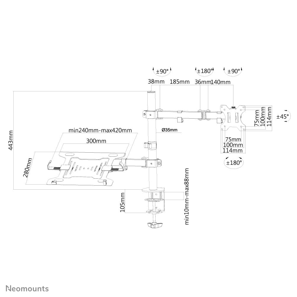 Neomounts FPMA-D550NOTEBOOK — miniatura 13