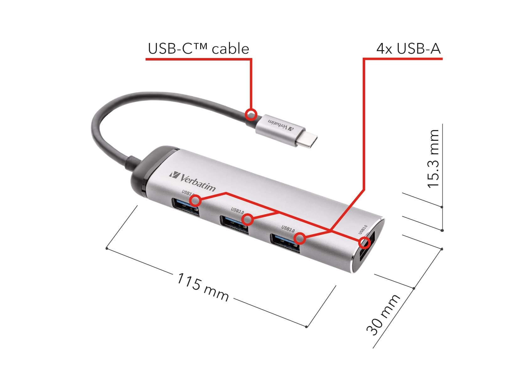 Verbatim USB-C Multiport Hub — miniatura 5