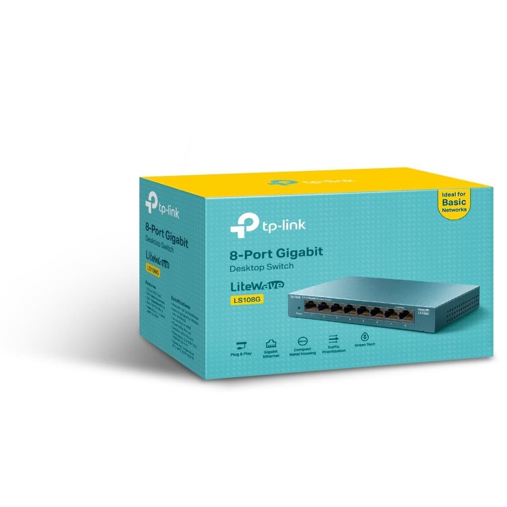 TP-LINK SWITCH LITEWAVE 8PORT GIGABIT DESKTOP — miniatura 2