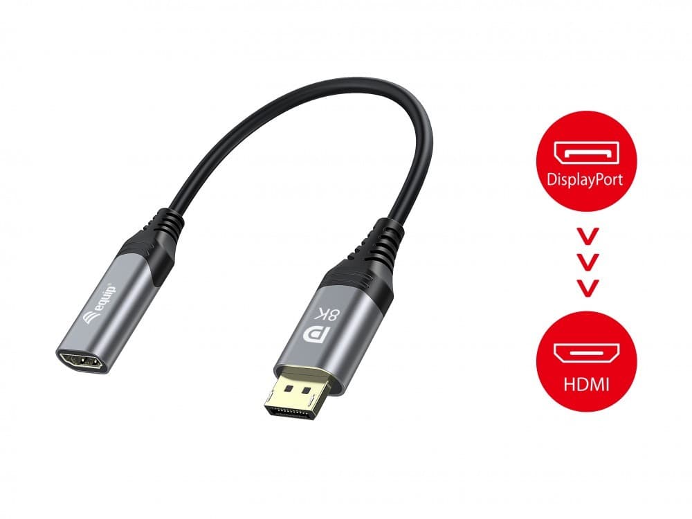 EQUIP ADAPTADOR DISPLAYPORT 1.4 PARA HDMI 8K/60Hz — miniatura 5