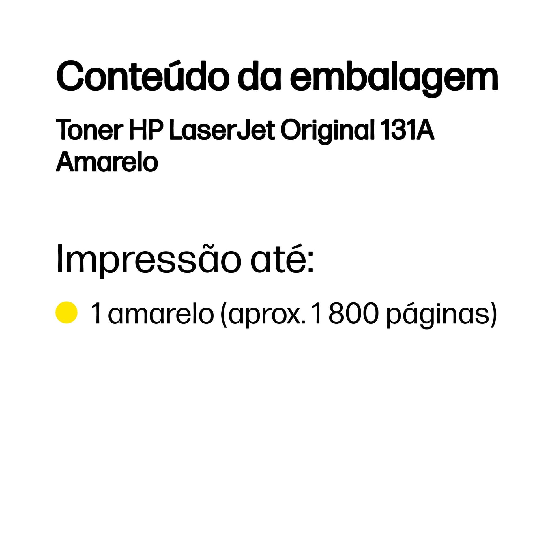 HP Toner LaserJet Original 131A Amarelo — miniatura 3