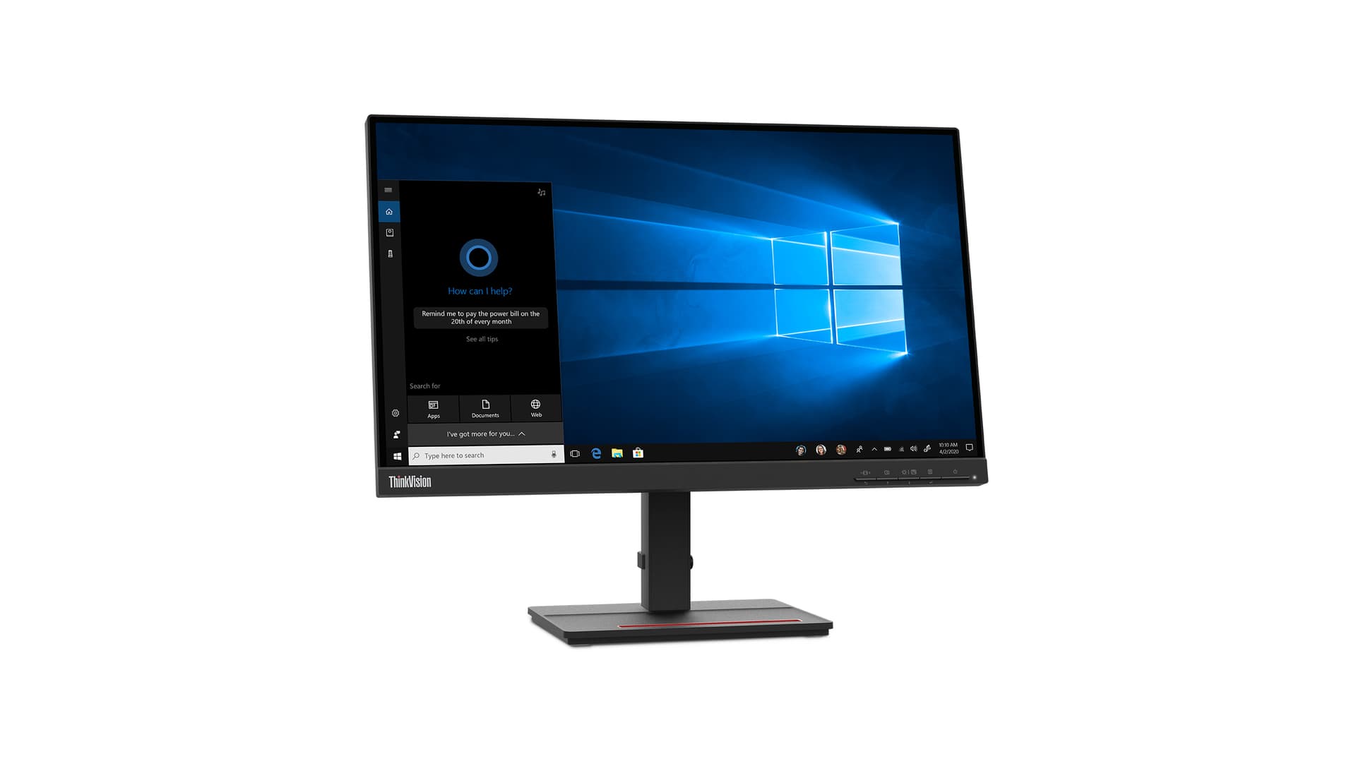 Lenovo ThinkVision S22e-20 Monitor, miniatura 3