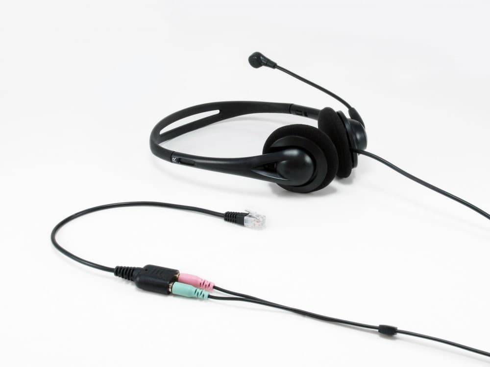 EQUIP ADAPTADOR DE AUDIO DE RJ9 PARA HEADSET 3.5MM — miniatura 2
