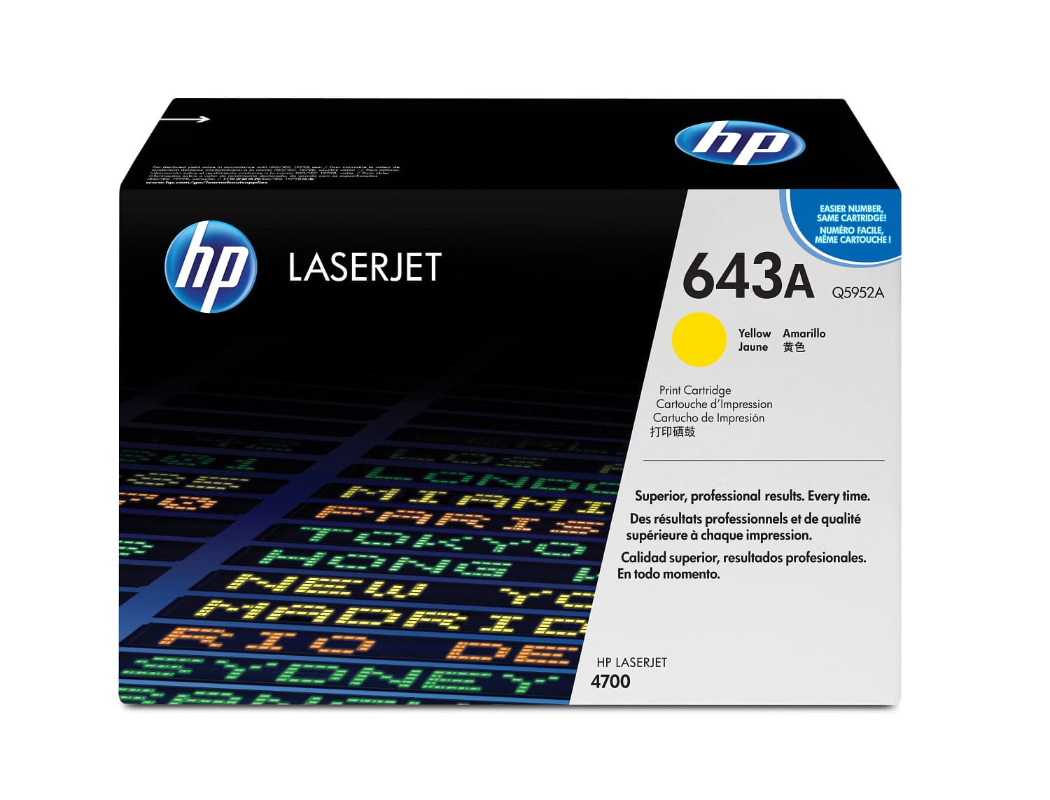 HP Toner LaserJet Original 643A Amarelo, miniatura 2
