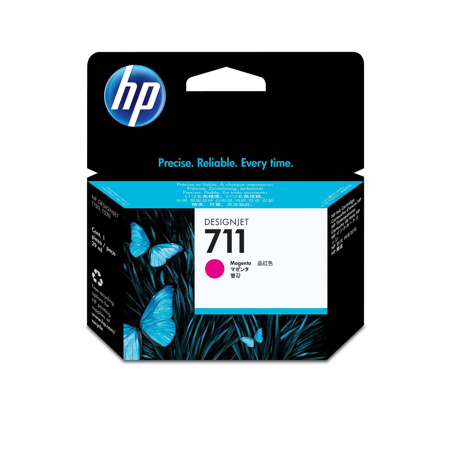 HP Tinteiro DesignJet 711 Magenta de 29 ml, miniatura 2