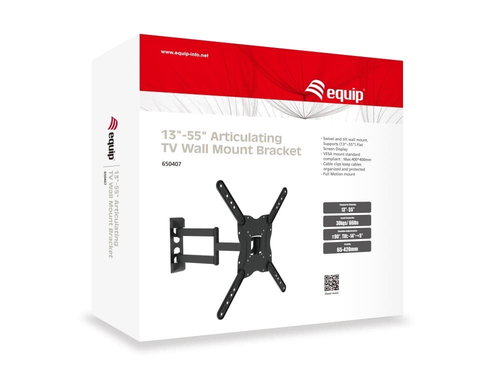 EQUIP ERGO SUPORTE PAREDE ARTICULADO 13" 55" 650407 — miniatura 5