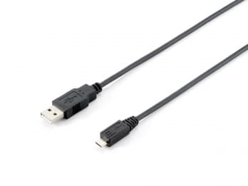 EQUIP CABO USB 2.0 A/M TO MICRO-B 1MT PRETO — miniatura 2