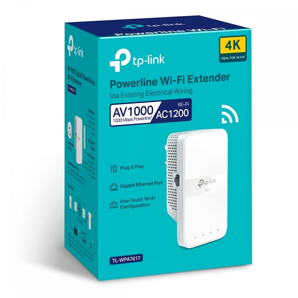 TP-LINK AV1000 GIGABIT POWERLINE AC1200 WI-FI EXTENDER — miniatura 3