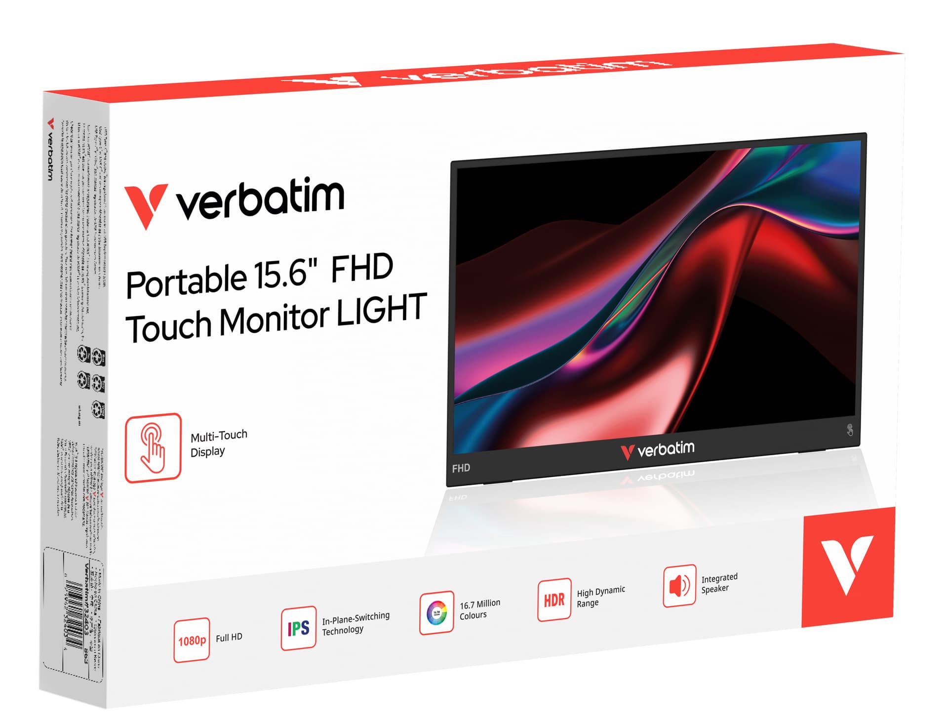 Verbatim Portable 15.6" FHD Touch Monitor LIGHT — miniatura 6