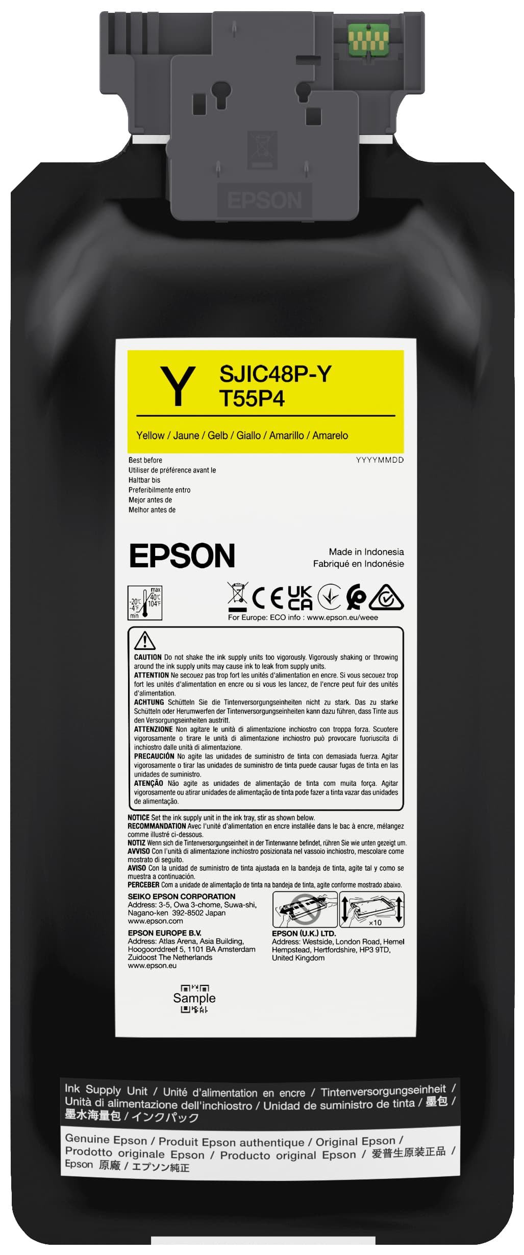 Epson SJIC48P-Y Yellow ink cartridge for ColorWorks C8000e — miniatura 1