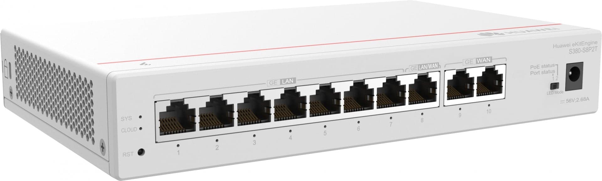 HUAWEI GATEWAY S380-S8P2T GIGABIT ETHERNET (10/100/1000) POE #PROMO FIM STOCK# — miniatura 2