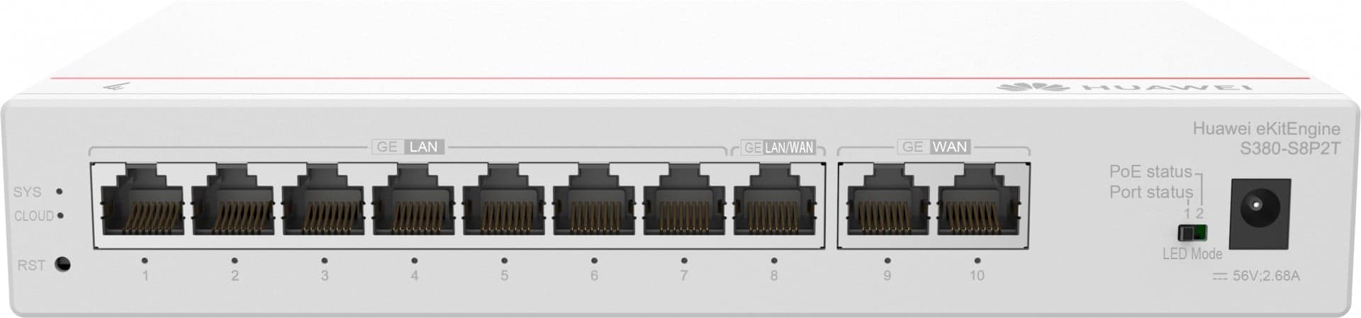 HUAWEI GATEWAY S380-S8P2T GIGABIT ETHERNET (10/100/1000) POE #PROMO FIM STOCK# — miniatura 3
