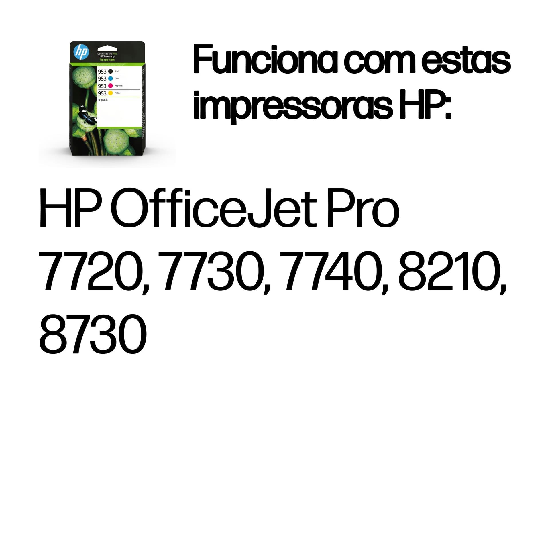 HP Conjunto de 4 Tinteiros Originais 953 Preto/Ciano/Magenta/Amarelo, miniatura 2
