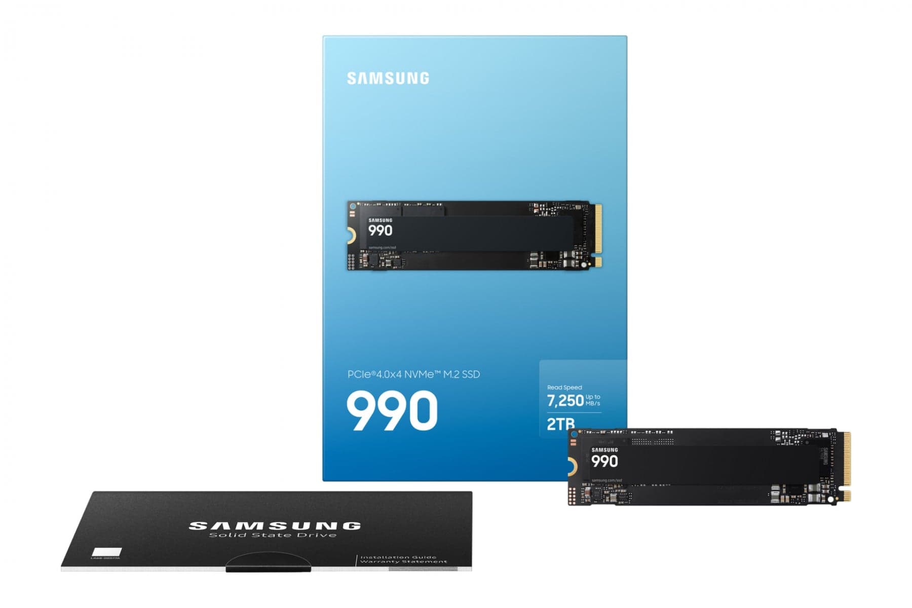 SAMSUNG SSD 2TB 990 V-NAND 2280 NVME PCIE 4.0 HMB — miniatura 8