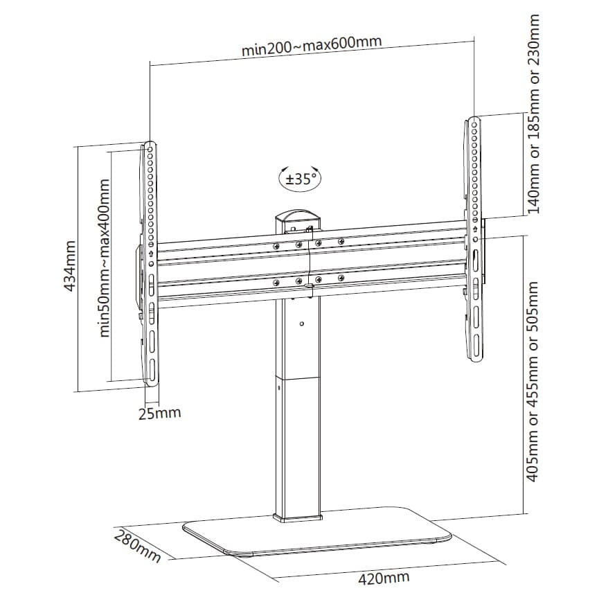 Equip Suportes de TV universais de 37"-70” — miniatura 10