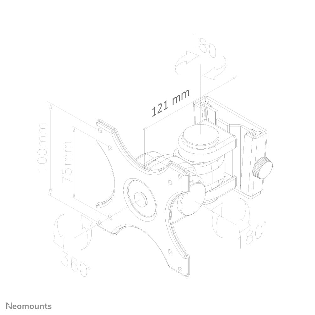 Neomounts FPMA-W250BLACK, miniatura 6