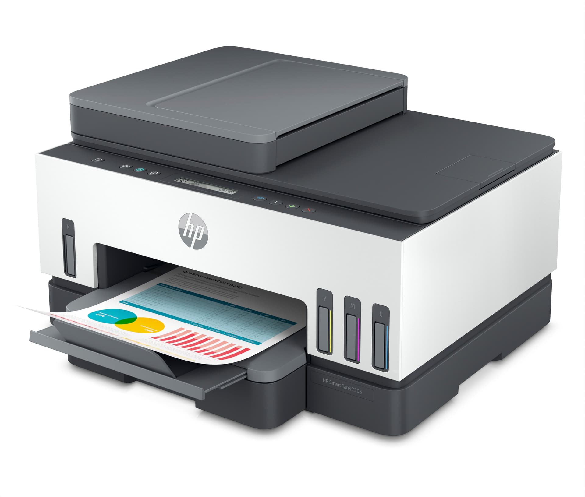 HP Smart Tank 7305 Sem fios All-in-One Cor Impressora, Impressão frente e verso; Copiadora, scanner, miniatura 2