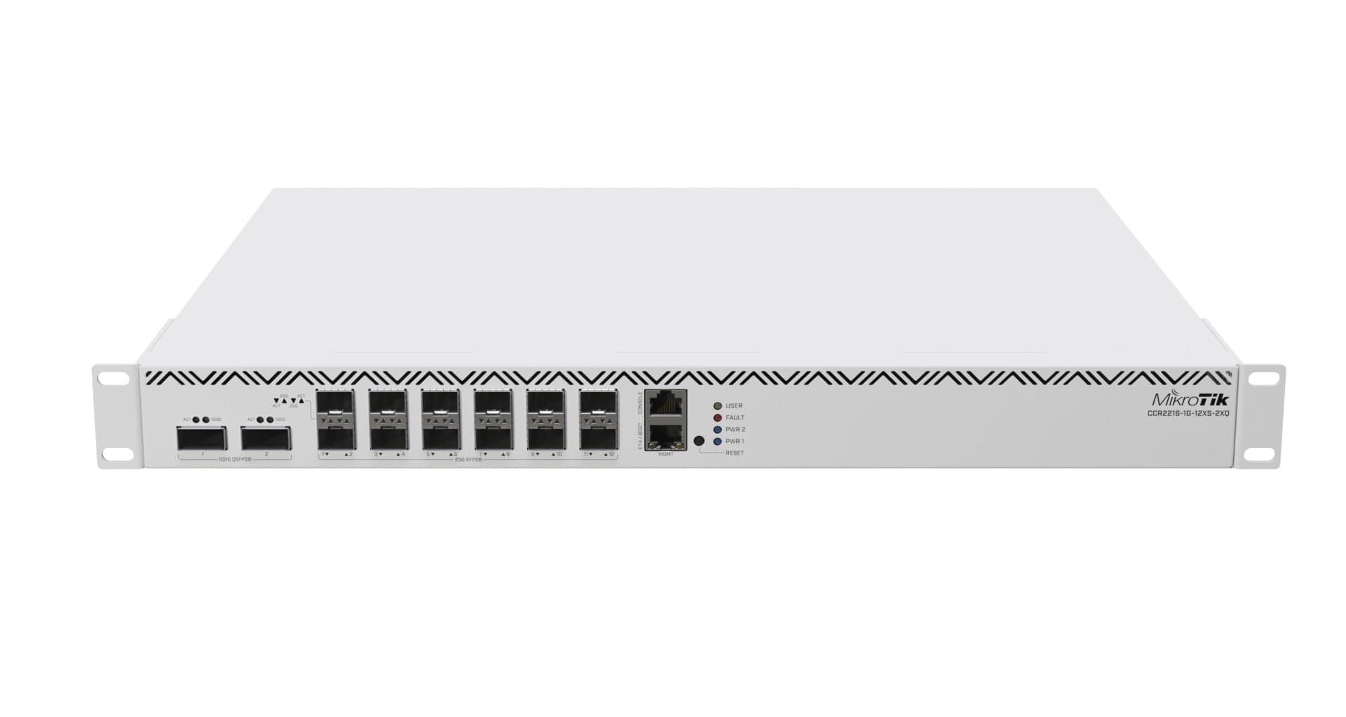 MikroTik Cloud Core Router 2216-1G-12XS-2XQ, 16-core CPU, 2x 100G QSFP, 14x 25G SFP, miniatura 2