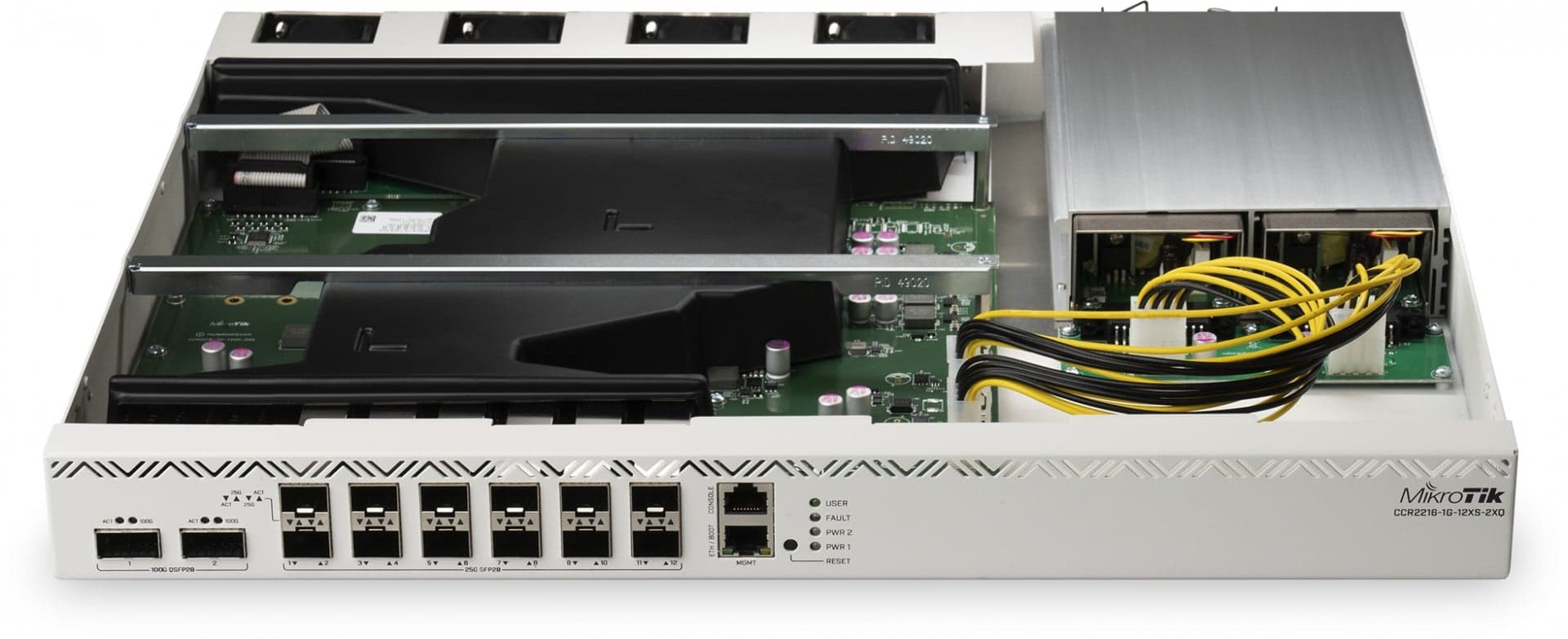MikroTik Cloud Core Router 2216-1G-12XS-2XQ, 16-core CPU, 2x 100G QSFP, 14x 25G SFP, miniatura 4
