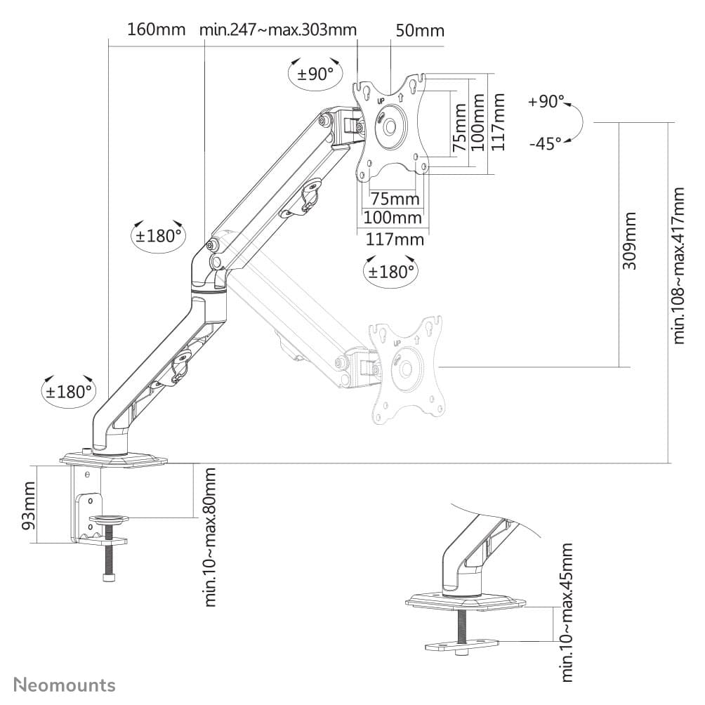 Neomounts FPMA-D650BLACK, miniatura 20