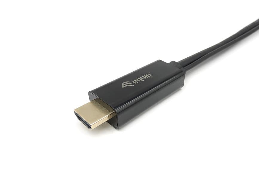 EQUIP ADAPTADOR HDMI / DISPLAYPORT M/F PRETO, miniatura 3