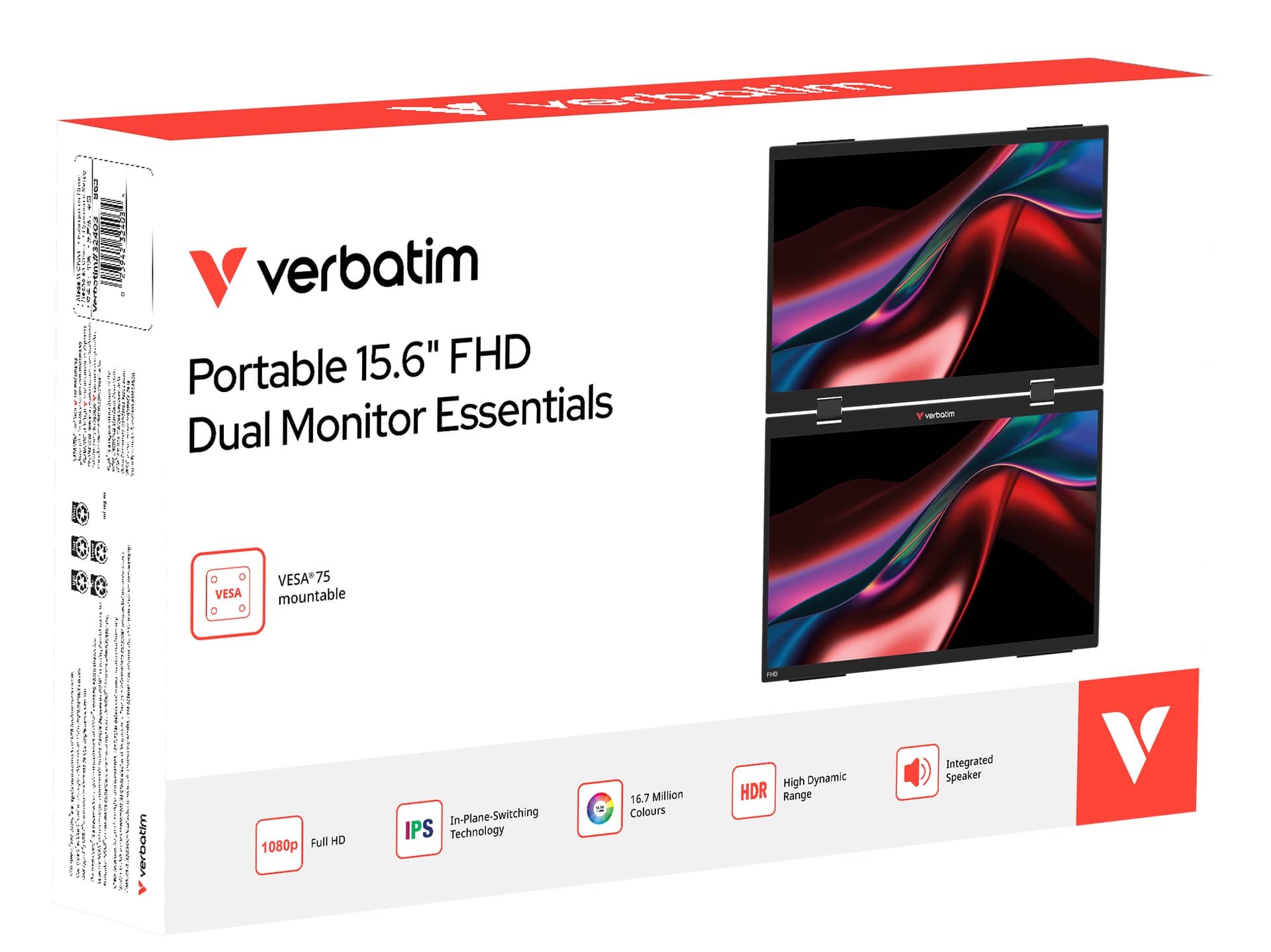 Verbatim Portable 15.6" FHD Dual Monitor Essentials — miniatura 3