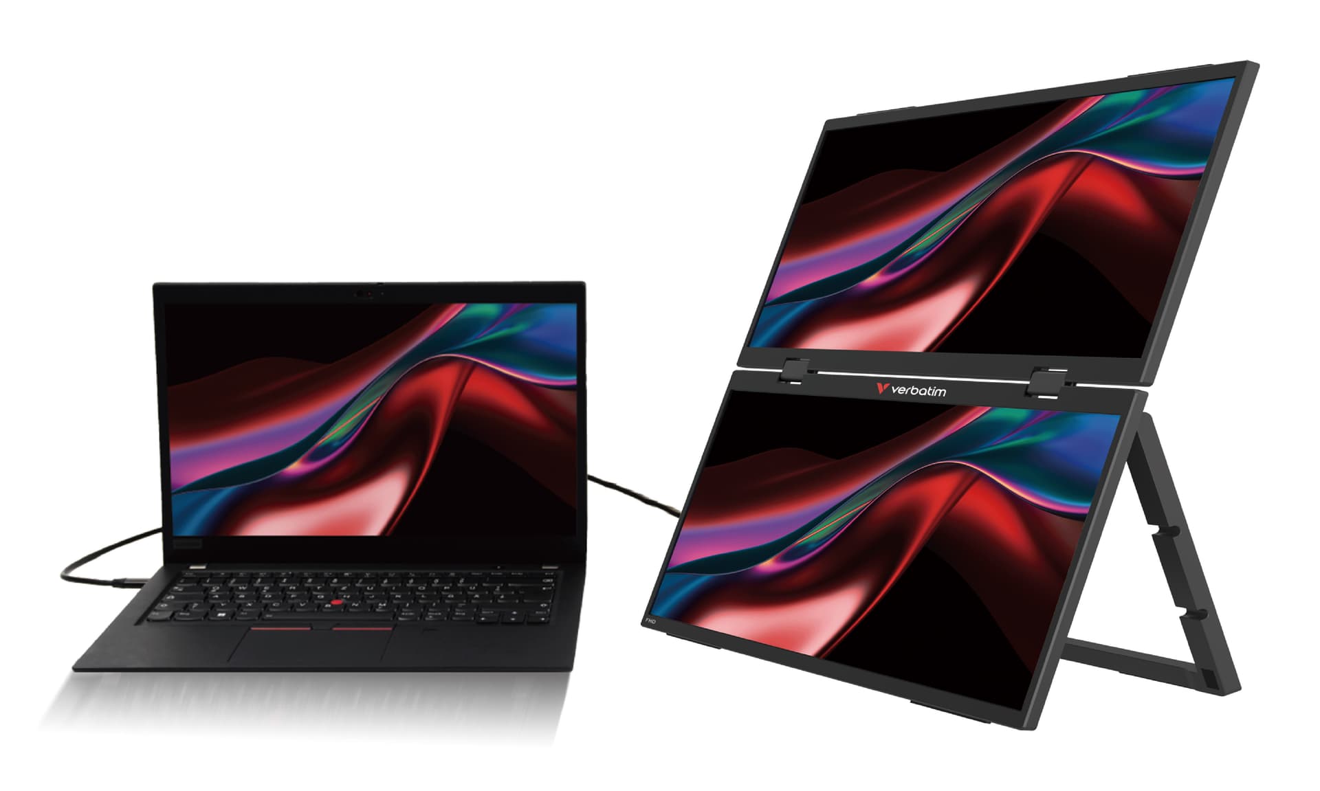 Verbatim Portable 15.6" FHD Dual Monitor Essentials — miniatura 4
