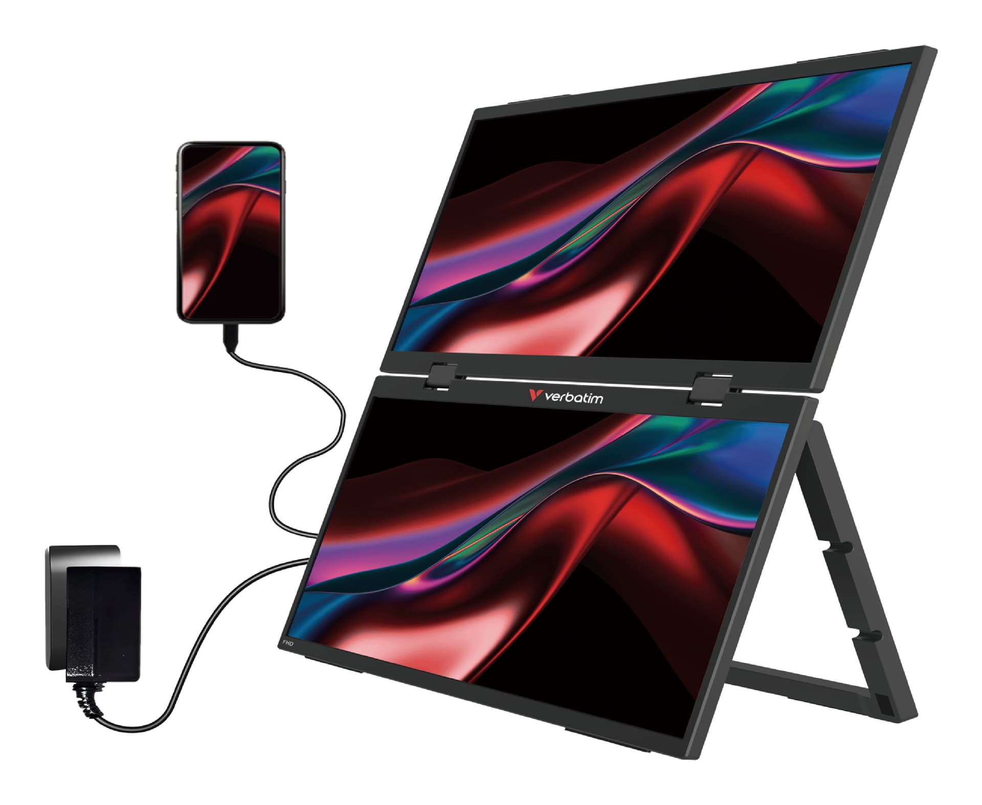 Verbatim Portable 15.6" FHD Dual Monitor Essentials — miniatura 5
