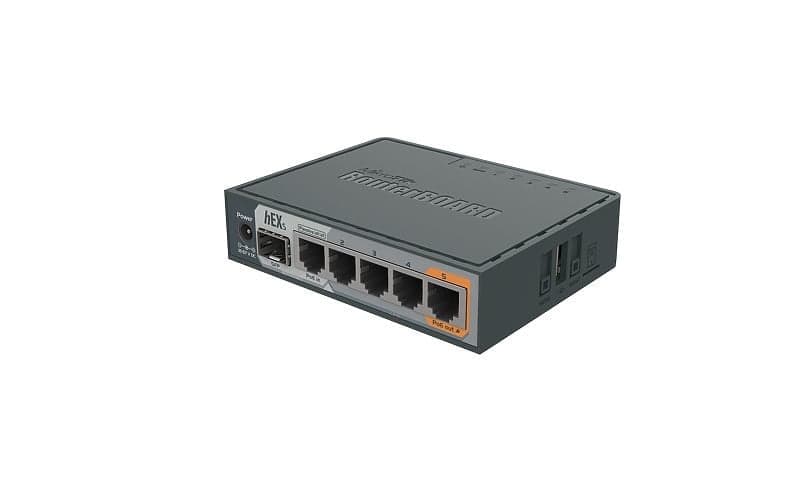MikroTik hEX S 5x Gigabit Ethernet Router (RB760IGS), miniatura 2