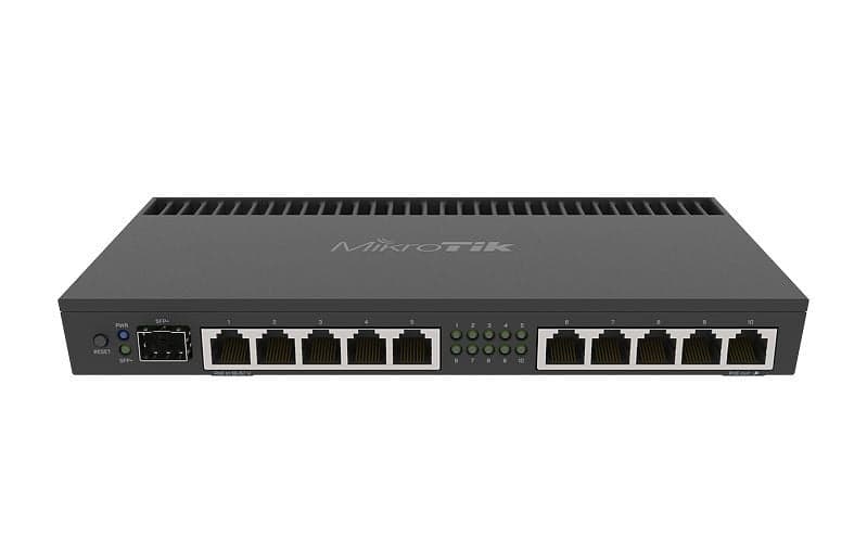 MikroTik RB4011iGS+RM Ethernet Router (RB4011IGS+RM)