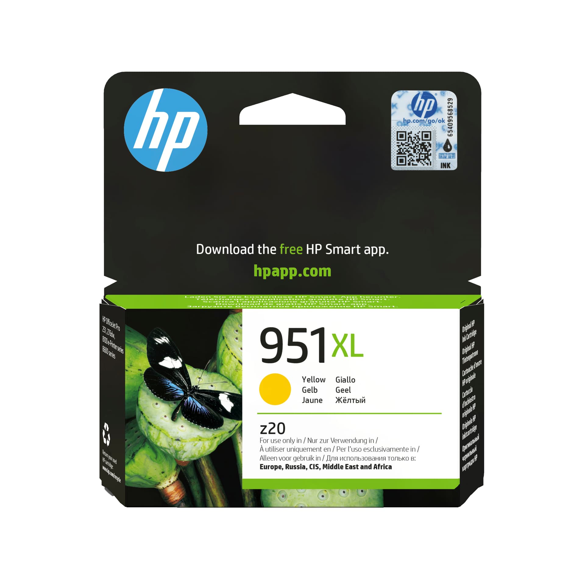 HP 951XL original Ink cartridge CN048AE BGY yellow high capacity 1.500 pages 1-pack Officejet