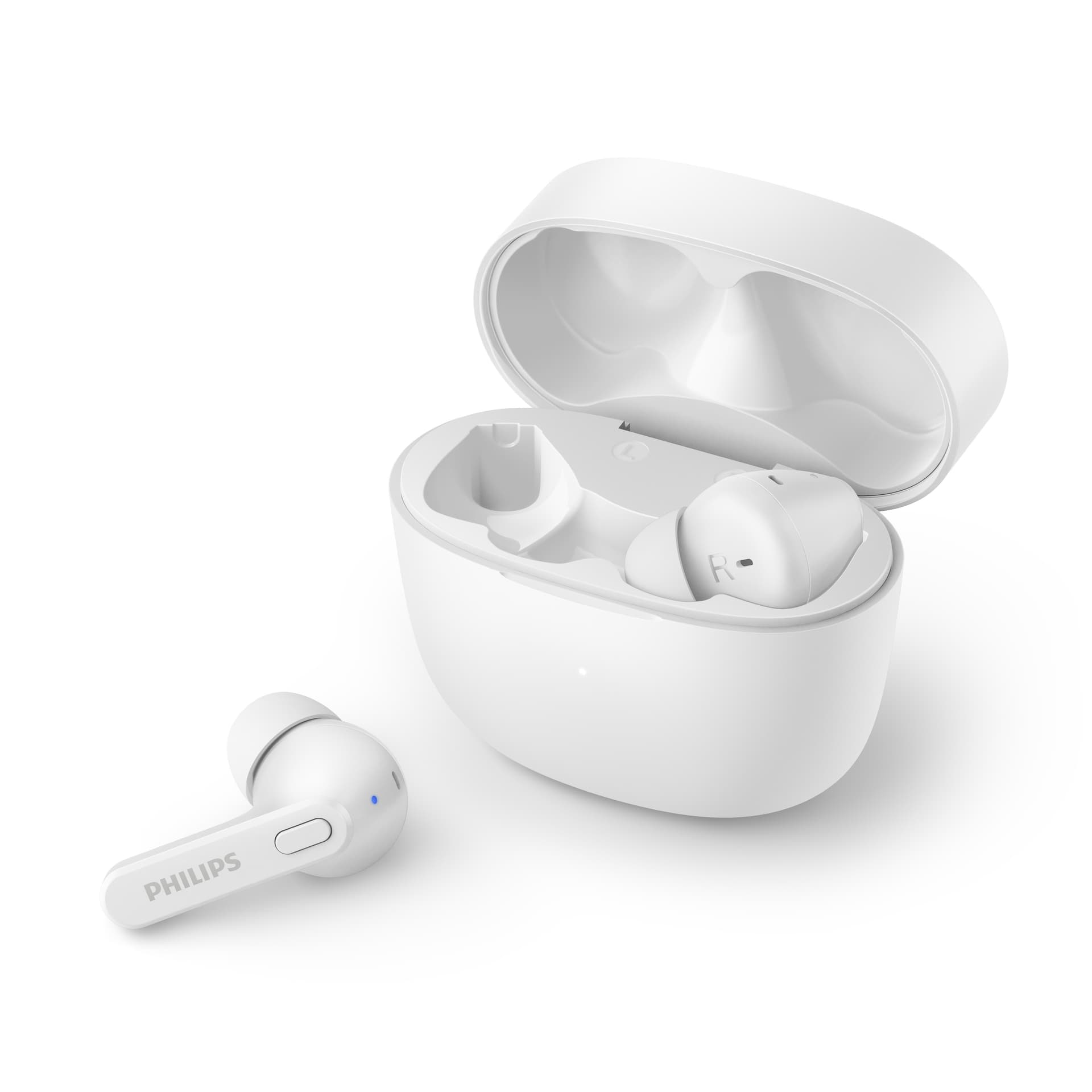 PHILIPS IN-EAR TRUE WIRELESS BUDS C/MICRO IPX4 BRANCO TAT2206WT/00 #