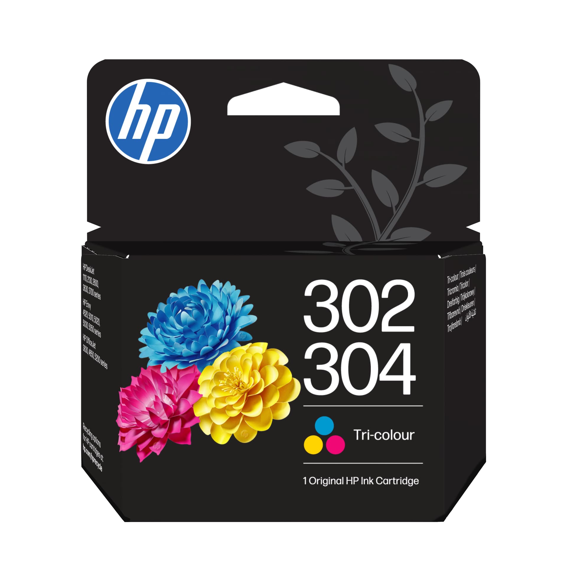 HP 302/304 Tri-color/Black Ink Cartridge 2-Pack
