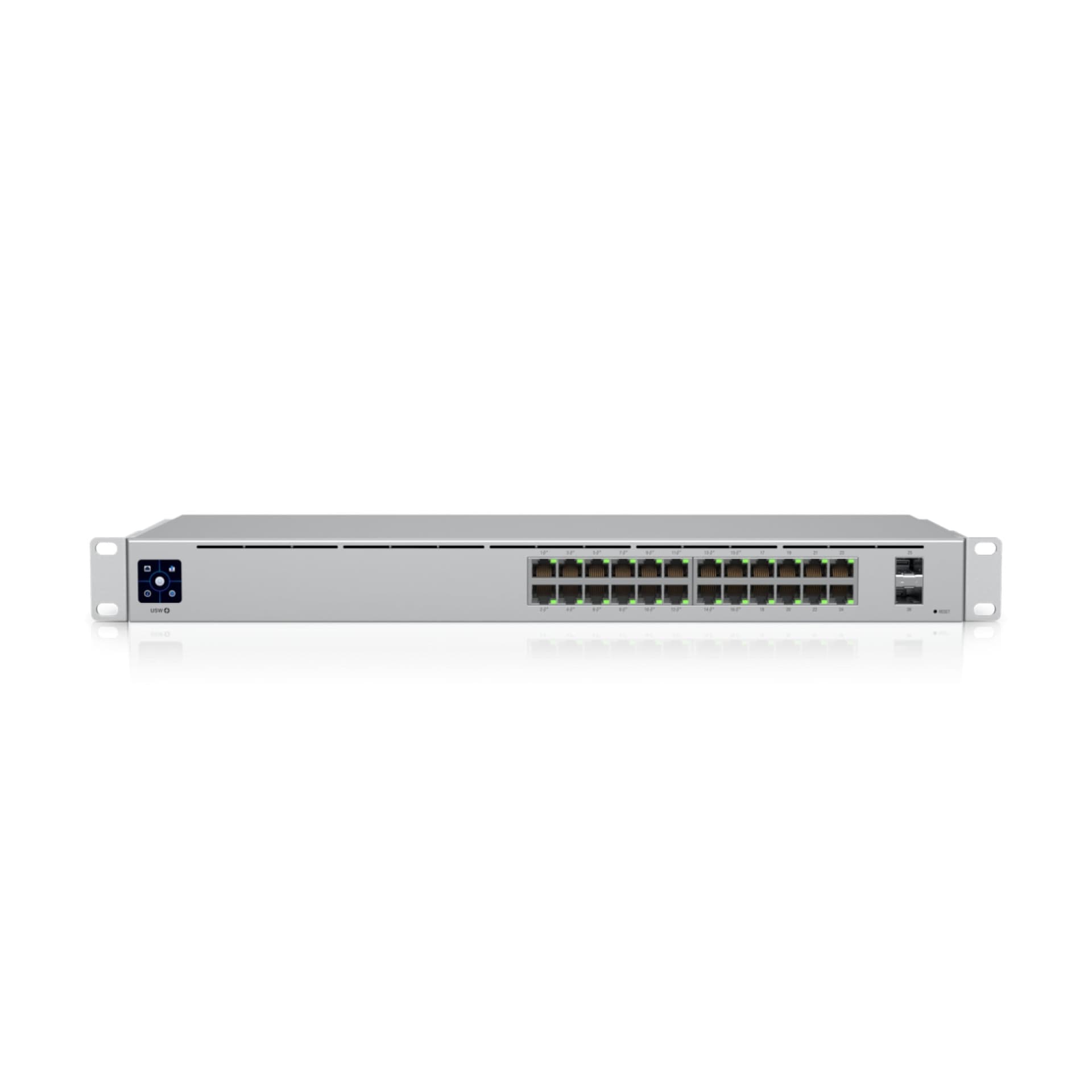 Ubiquiti UniFi Switch USW-24-POE - Interruptor - Administrado - 24 x 10/100/1000 (16 PoE+) + 2 x Gigabit SFP - desktop, montável em trilho - PoE+ (95 W)