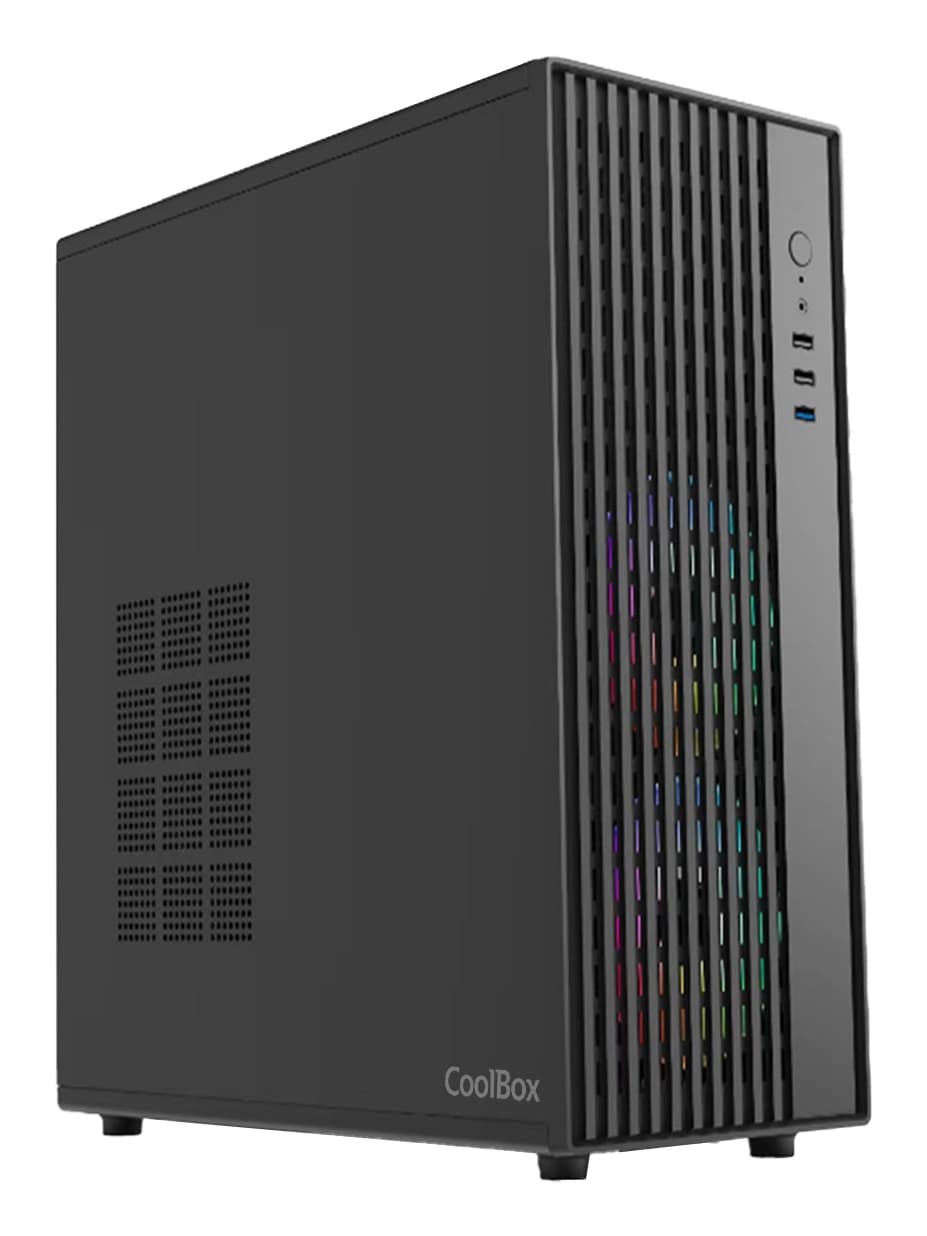 COOLBOX COO-PCA850-0 ATX A850 USB-C 3.2 GEN1 SPCC 0.8MM CASE WITHOUT POWER SUPPLY + 1 120MM FAN